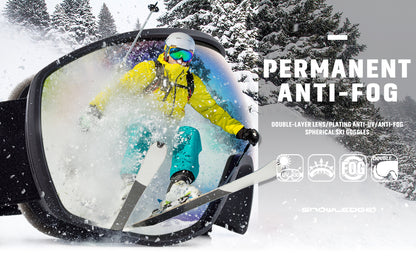 Snowledge Premium Ski Goggles, See Every Line Confidently
